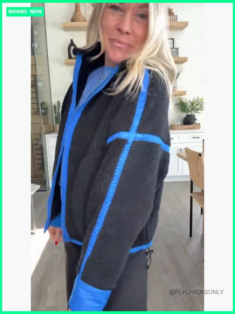 Fleece Jacket Sherpa Zip Up Casual Outerwear with Pockets - Picture 7 of 7